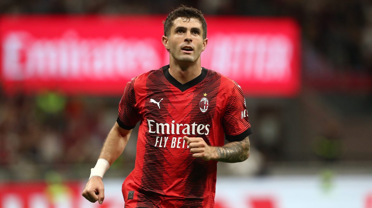 Christian Pulisic with AC Milan