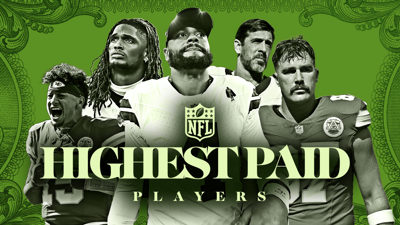 Highest-paid players including Dak Prescott, Patrick Mahomes and Aaron Rodgers